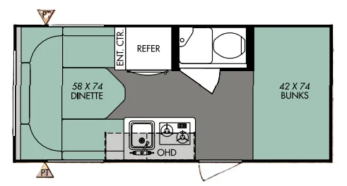 Forest River R-Pod 172 floor plan