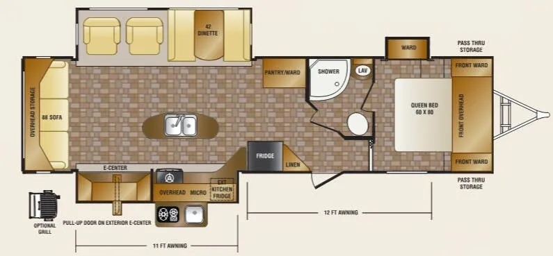 CrossRoads Sunset Trail Reserve ST32RL floor plan