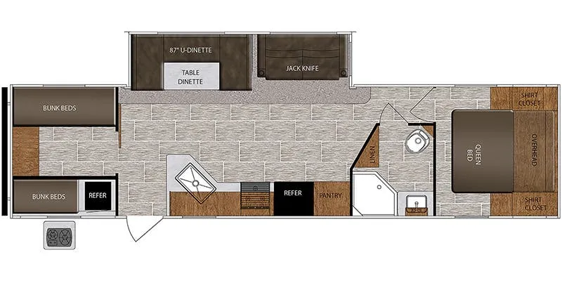 Prime Time Avenger 29QBS floor plan