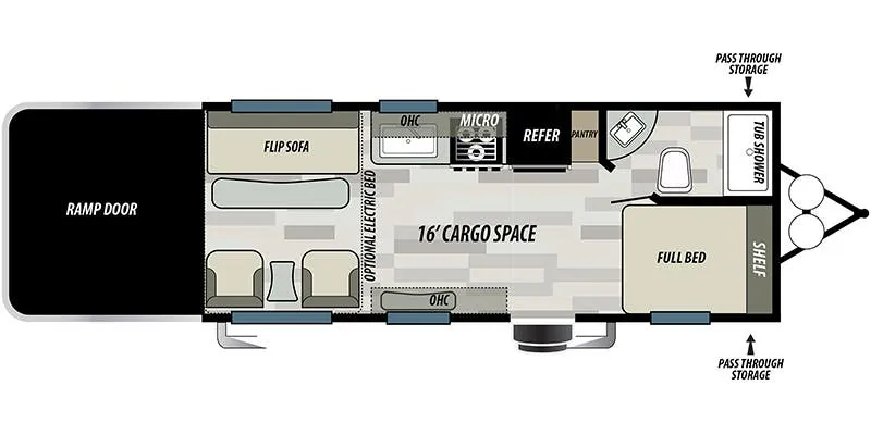 Forest River Sandstorm 186 floor plan
