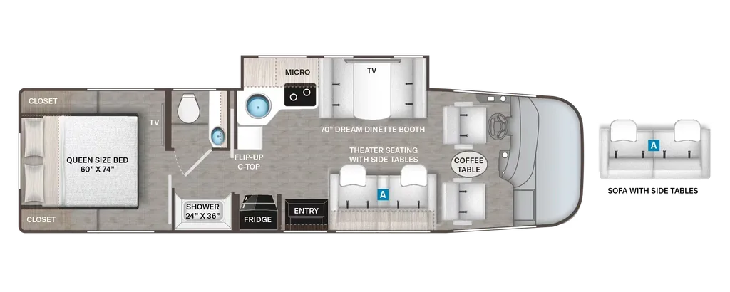 2027 Thor Motor Coach Axis 281 floor plan