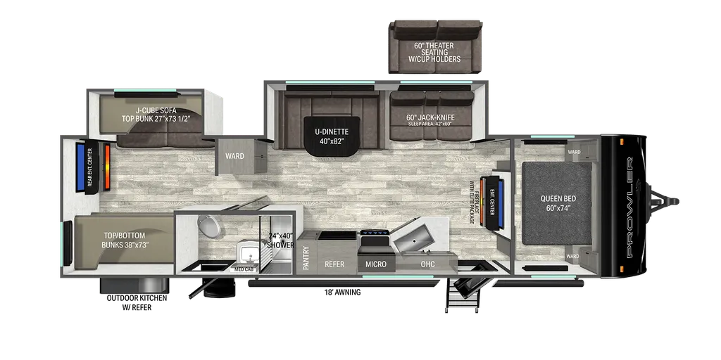 2026 Heartland Prowler 3202DSB floor plan