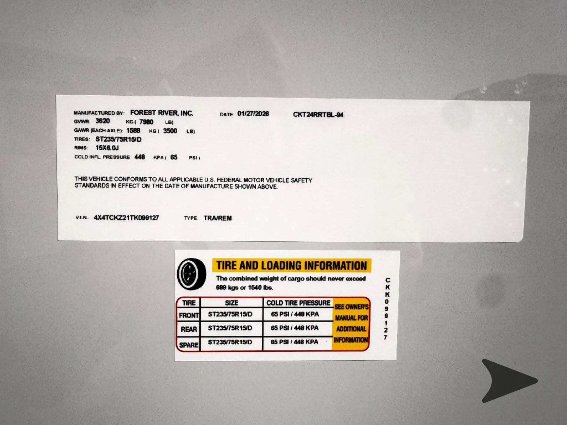 2026 Forest River GREY WOLF BLACK LABEL 24RRTBL — Photo 7