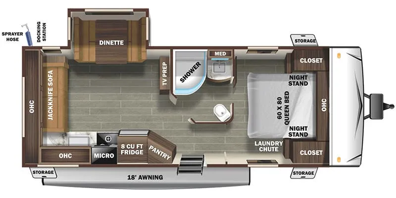 2022 Starcraft Super Lite 242RL floor plan
