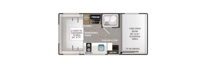 Thor Motor Coach Echelon LC19 floor plan