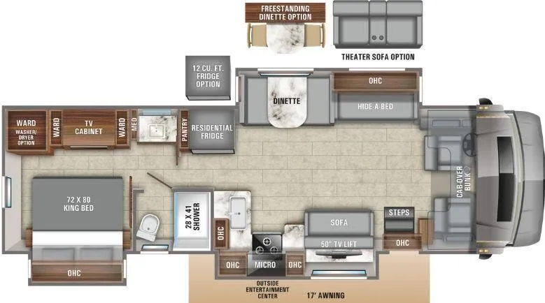 2020 Entegra Coach Accolade 37TS floor plan