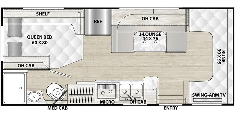 2026 Coachmen Cross Trail XL 22XG floor plan
