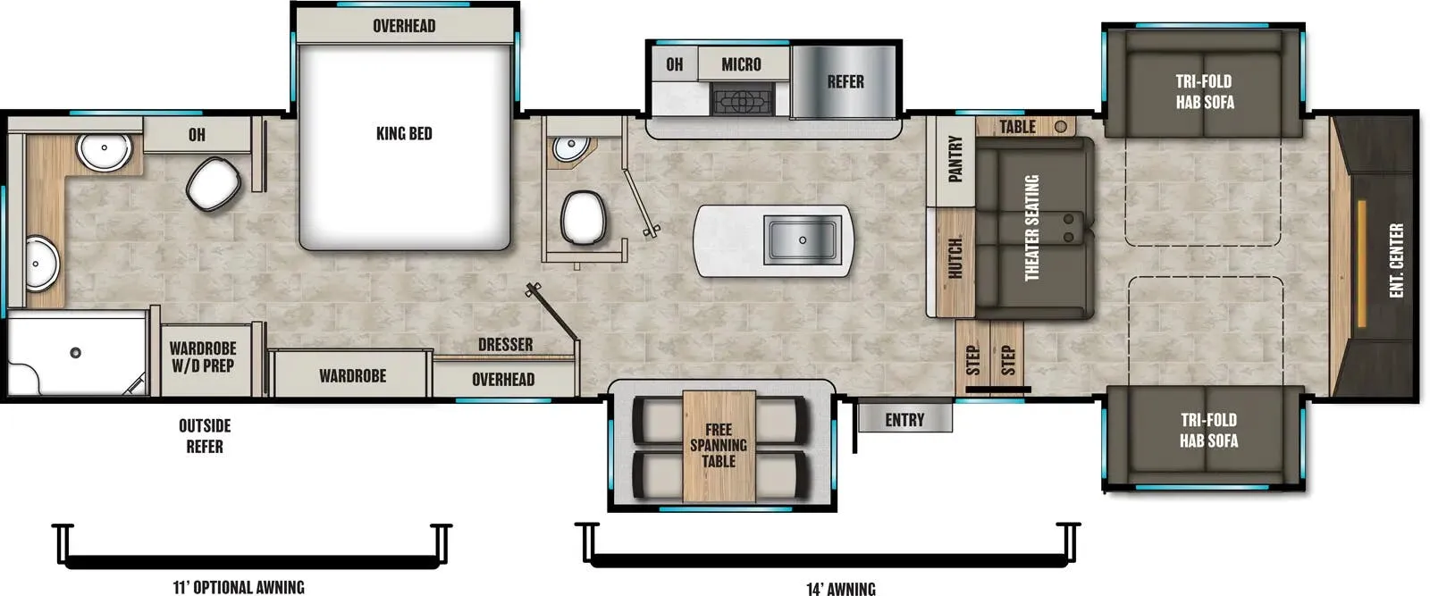 Coachmen Brookstone 344FL floor plan