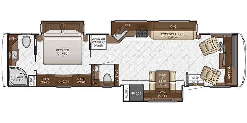 Newmar Canyon Star 3747 floor plan