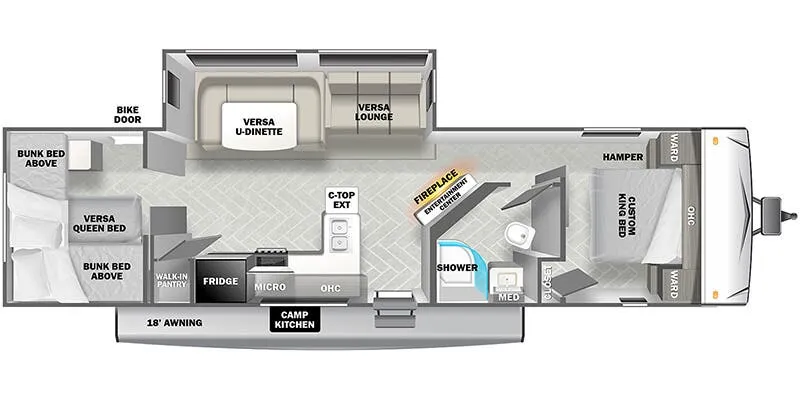 Forest River Salem Southwest 29VBUD floor plan