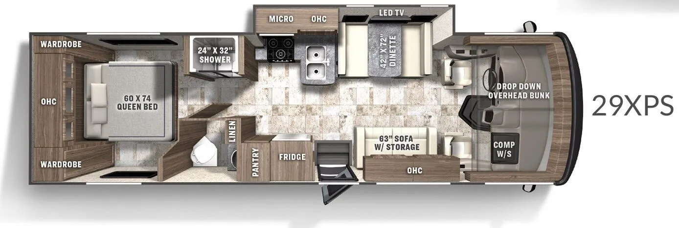 Coachmen Pursuit 29XPS floor plan