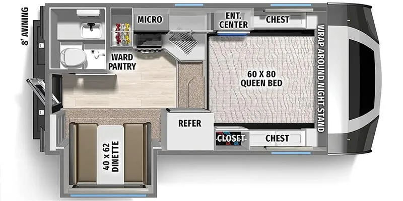 2025 Palomino Backpack HS-2902 - Floor plan
