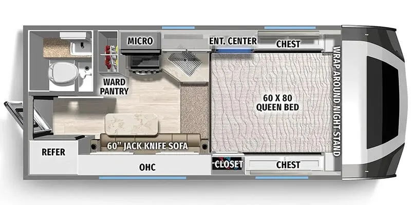 Palomino Backpack HS-8801 floor plan