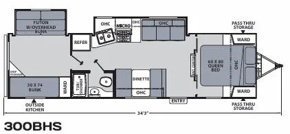 Coachmen Apex Ultra-Lite 300BHS floor plan