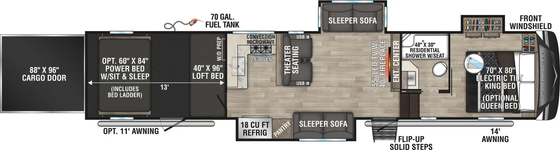 K-Z Venom 4113TK floor plan