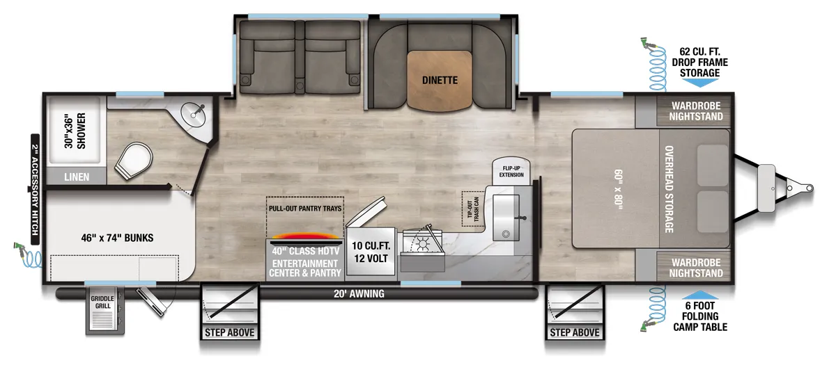 Alliance RV Delta 281BH floor plan