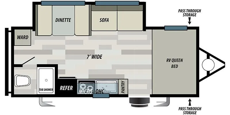 Forest River Salem Select 197SS floor plan