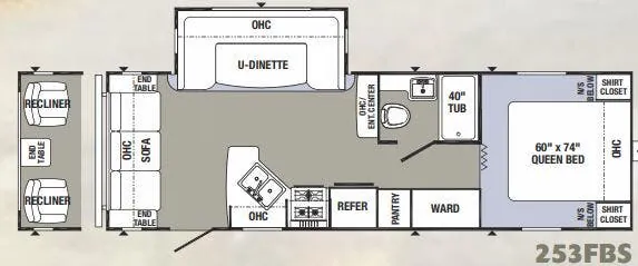 Palomino Puma 253FBS floor plan
