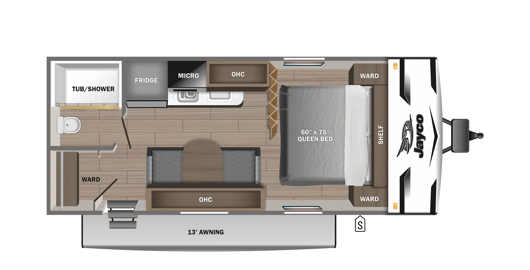 2024 Jayco Jay Flight SLX 195RB - Floor plan