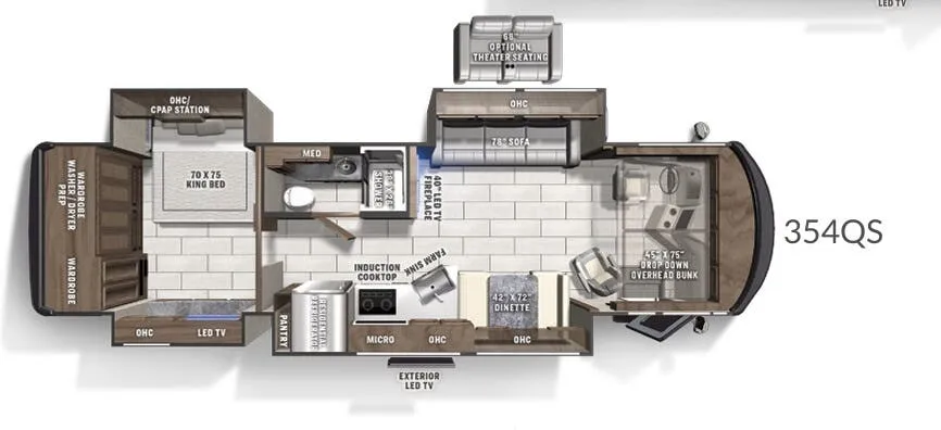 Coachmen Sportscoach SRS 354QS floor plan