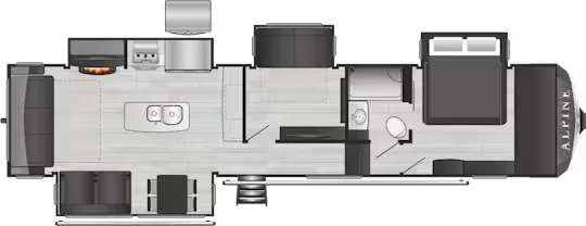Keystone Alpine 3720MD floor plan