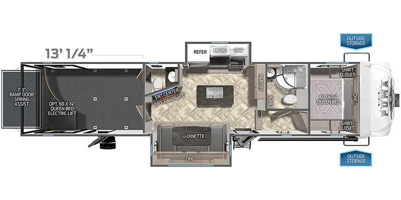 Palomino Puma Unleashed 383DSS floor plan