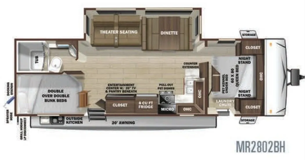 Highland Ridge Mesa Ridge Lite MR2802BH floor plan