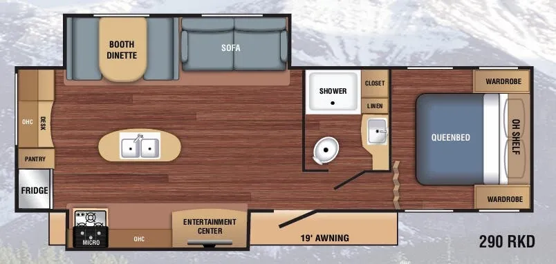 Braxton Creek LX 290RKD floor plan