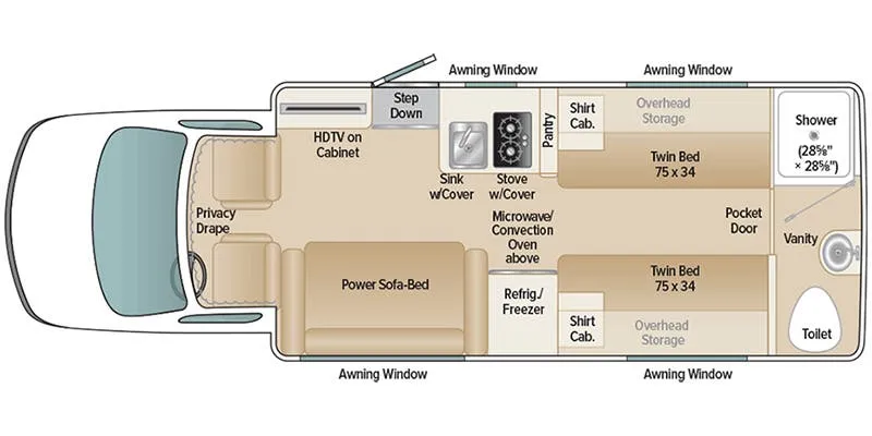 Coach House Platinum III 250 ST floor plan