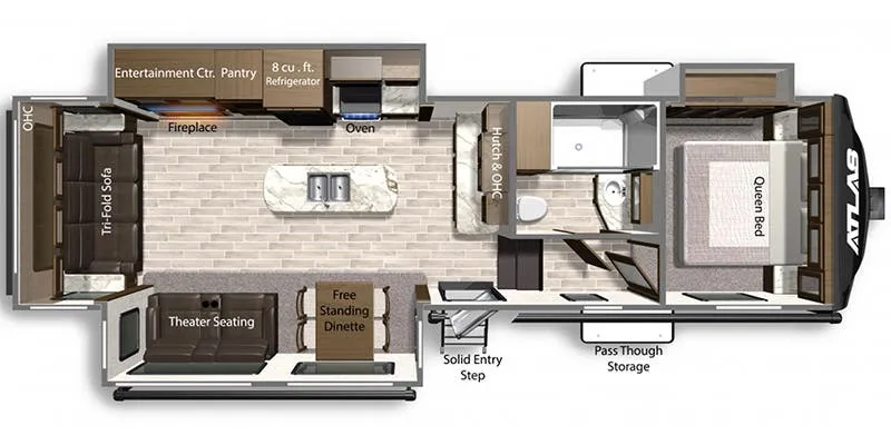 2020 Dutchmen Atlas 2992RLF - Floor plan