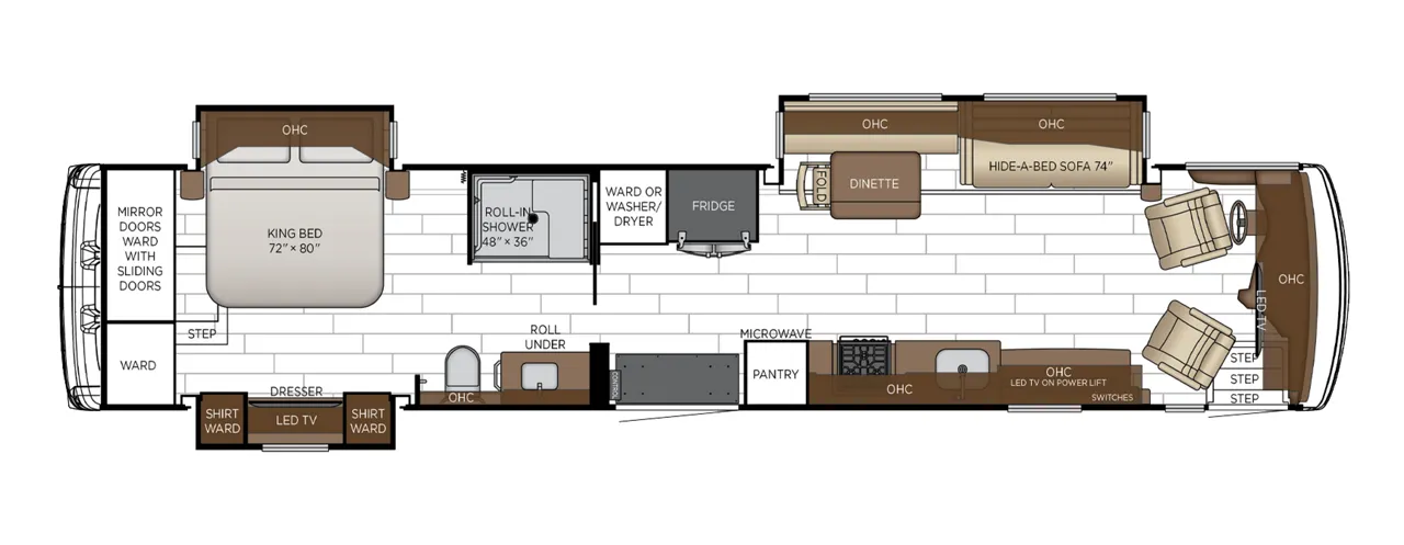 Newmar Dutch Star 4311 floor plan