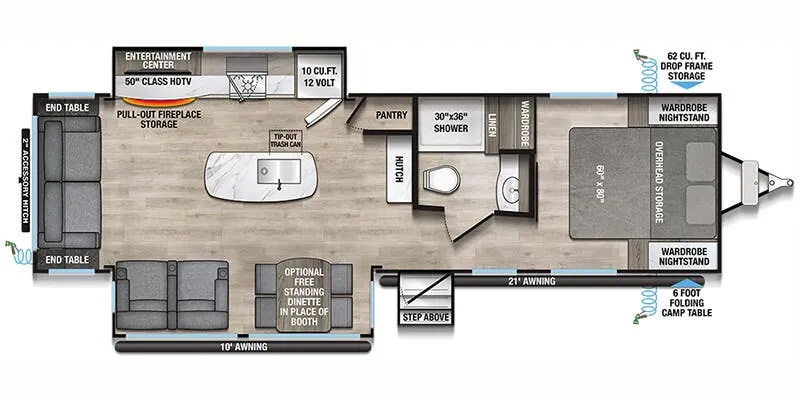 2025 Alliance RV Delta 292RL floor plan