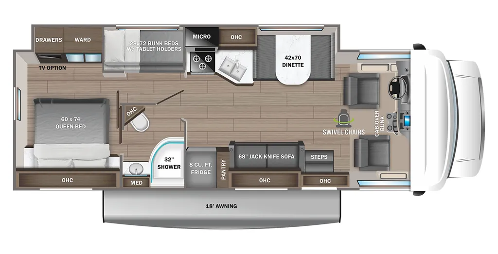 2023 Jayco Redhawk 31F floor plan