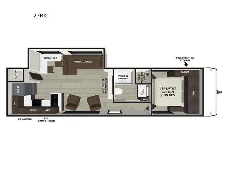 2026 Forest River Salem 27RK floor plan