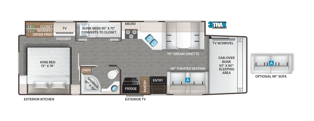 2026 Thor Motor Coach Magnitude Grand R36 floor plan