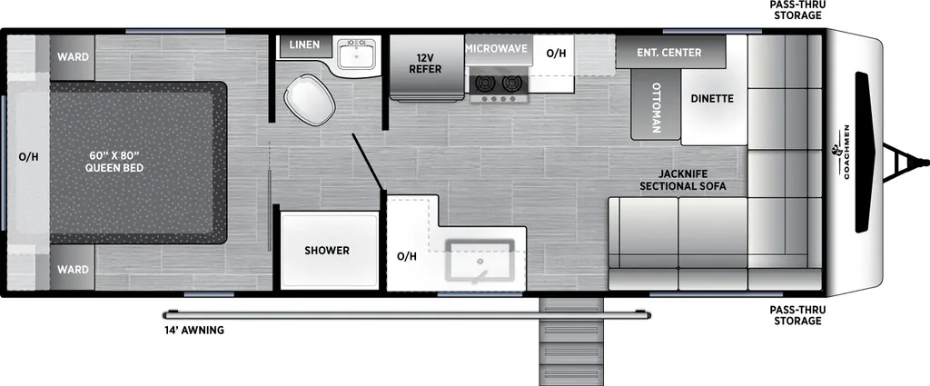 2027 Coachmen Freedom Express 249SE floor plan