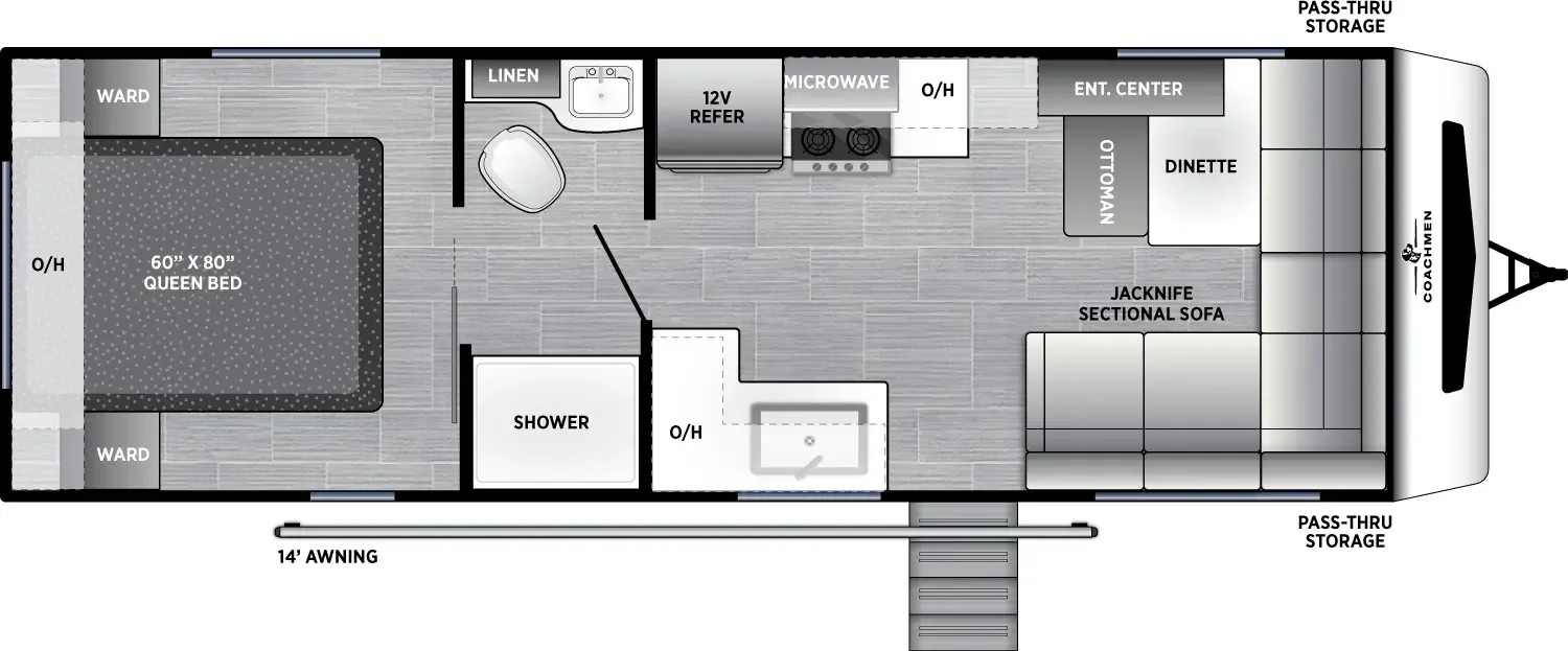2027 Coachmen Freedom Express 249SE - Floor plan