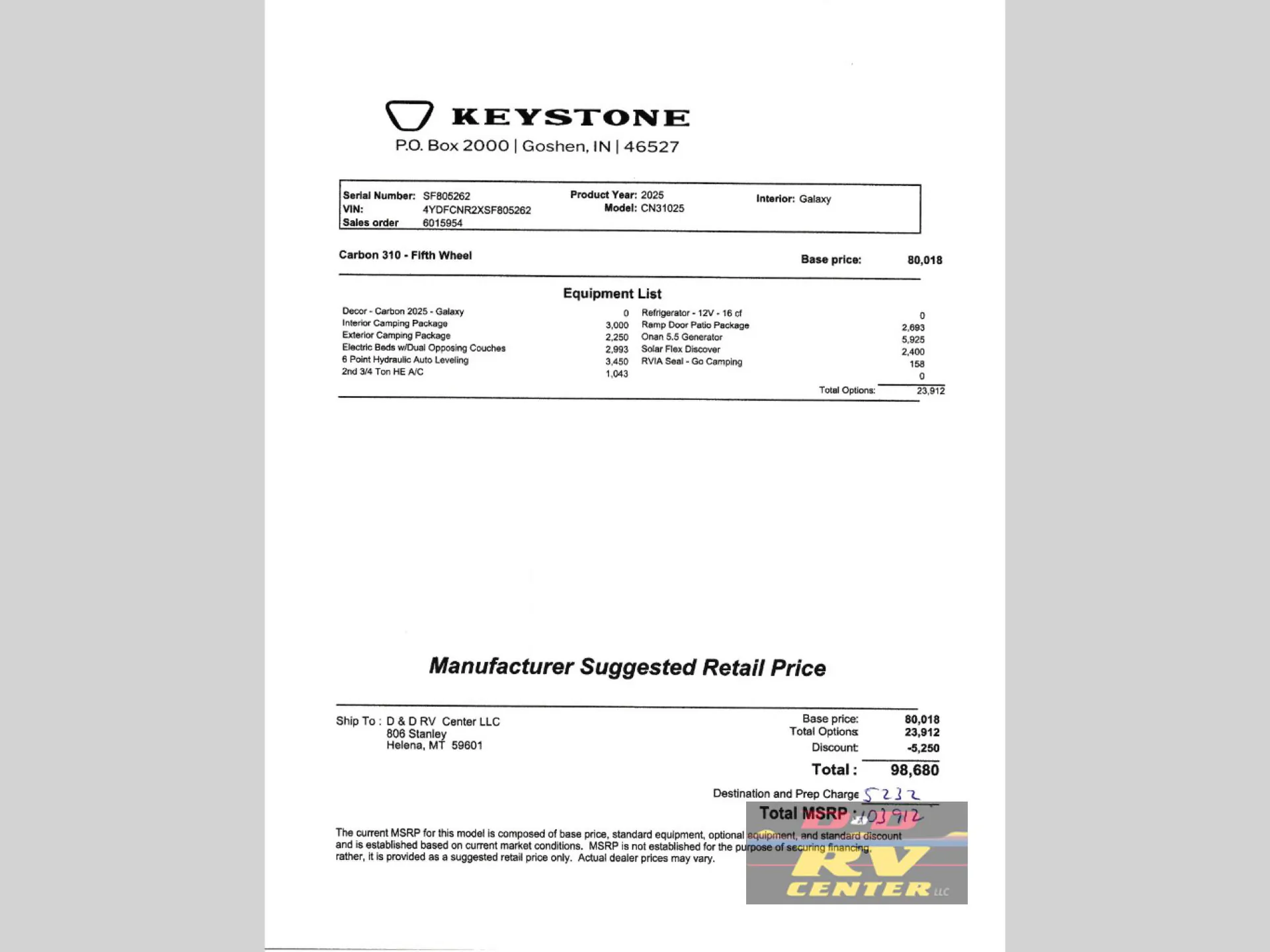 2025 Keystone Carbon 310 - Photo 3