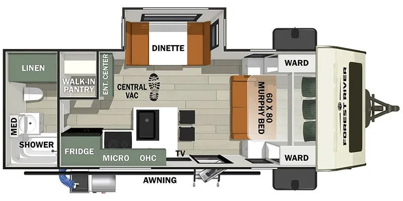 Forest River No Boundaries 20 Series NB20.4 floor plan