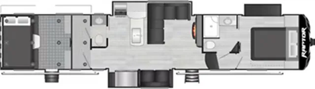 2021 Keystone Raptor 413 - Photo 2