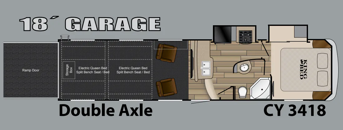 Heartland Cyclone 3418 floor plan