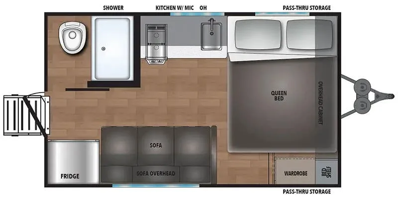 Shasta Compact 16RE floor plan