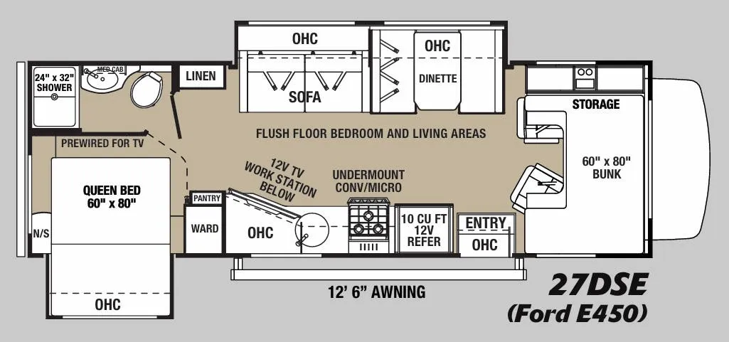 Forest River Solera 27DSE floor plan