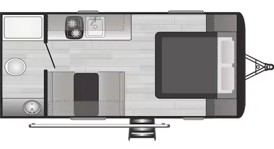 2026 Keystone Hideout 178RB floor plan