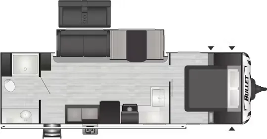 Keystone Bullet Premium 261RBS floor plan