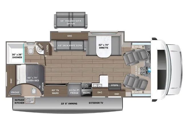 Entegra Coach Odyssey 25R floor plan