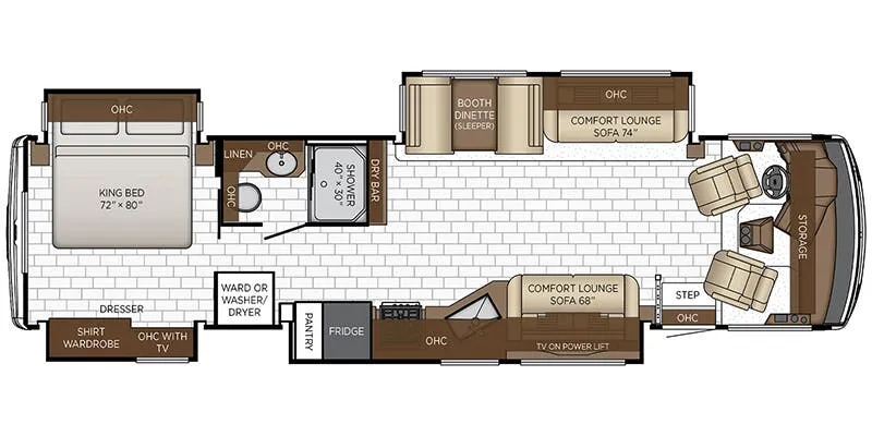 2026 Newmar Bay Star 3626 floor plan