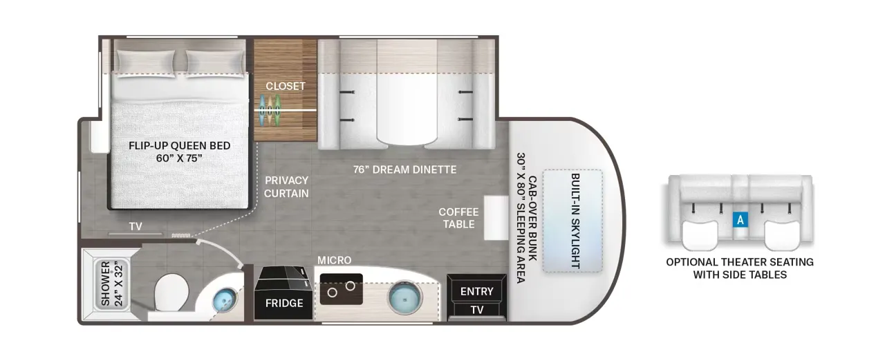 2027 Thor Motor Coach Delano 24TT - Floor plan