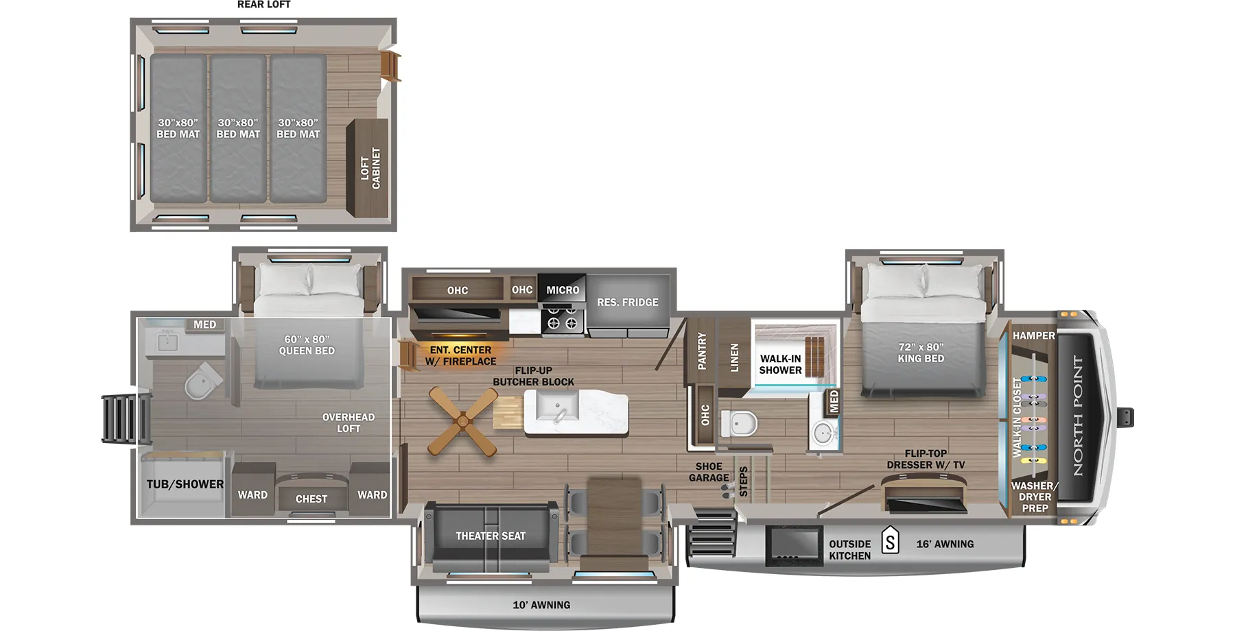 Jayco North Point 390CKDS floor plan