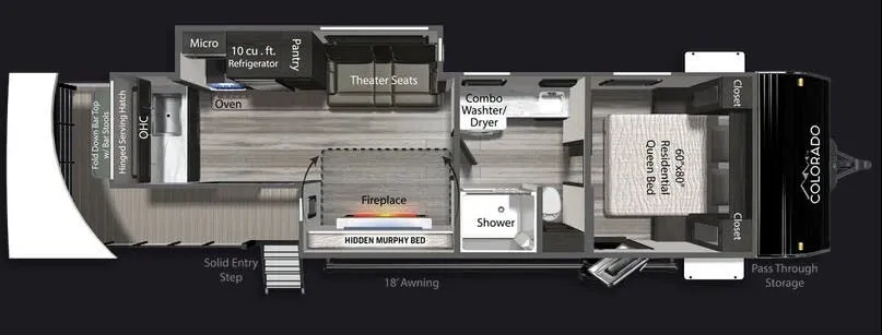Dutchmen Colorado 3200WAC floor plan